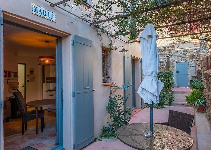 T2 Chaleureux Classe 4 Etoiles, Quartier Typique Au Calme, Plages Et Centre A 5 Minutes, Parking Prive Collioure